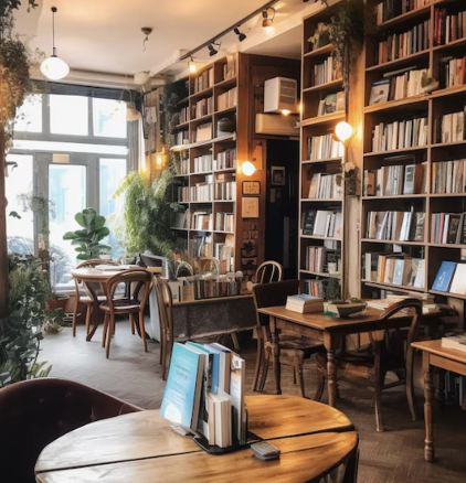 Burrow- work, coffee and books